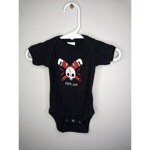 Rabbit Skins Newborn Pearl Jam Black Onesie